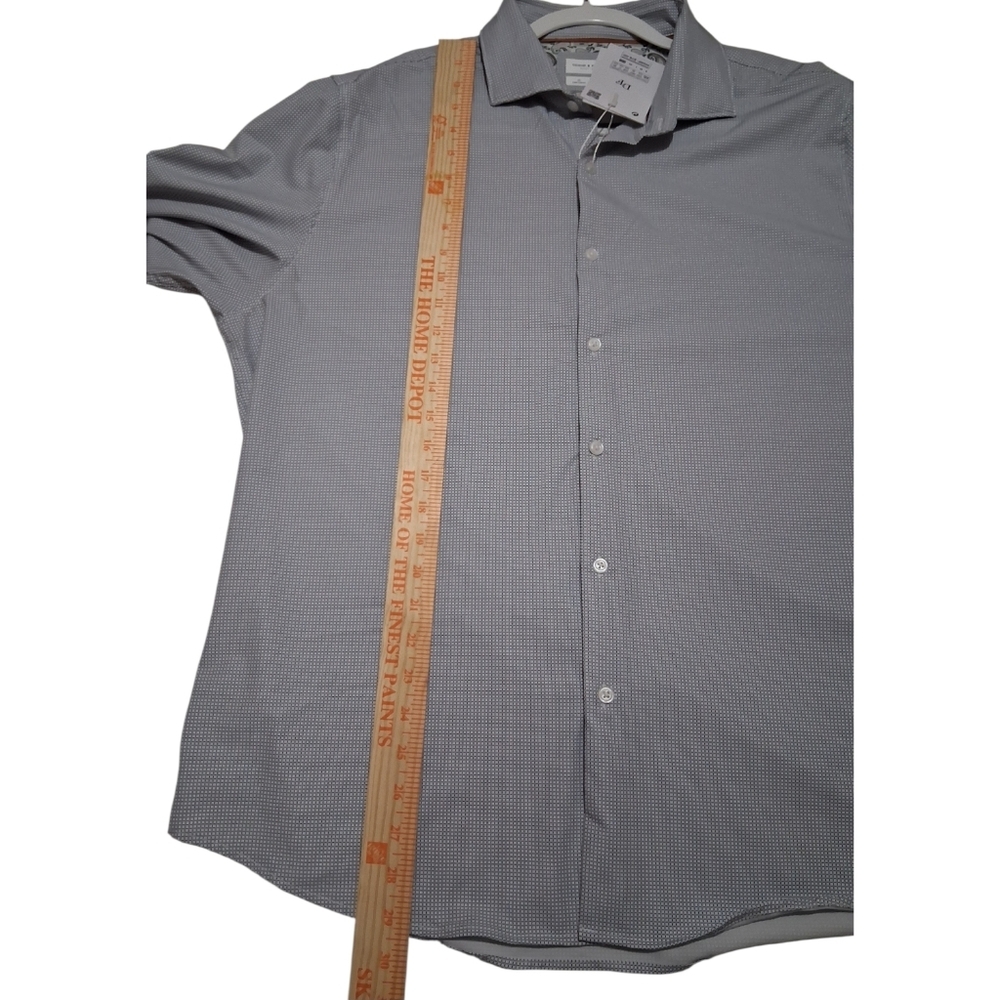 NWT Denim & Flower‎ Ricky Singh Sz. XXL Blue/White Button Down Shirt - Picture 6 of 14